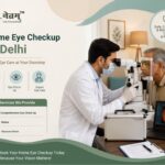 Home Eye Checkup Service in Delhi by Netram Eye Foundation with expert eye doctor performing a complete eye examination at patient's home
